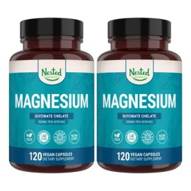 Nested Naturals Magnesio Glicinato Quelado 200 Mg                                                                                                     