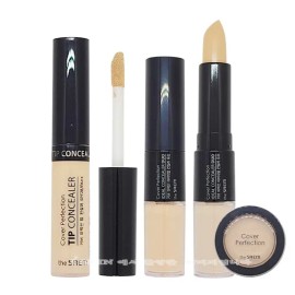 The Saem Cover Perfect Tip Concealer/Ideal/Triple Pot Concealer Tip Concealer No. 02 Rich Beige / 더샘 커버 퍼펙트 팁 컨실러/아이디얼/트리플 팟컨실러 팁컨실러02호 리치베이지