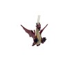 Red Flying Gothic Dragon Fantasy Christmas Tree Hanging Ornament Statue
