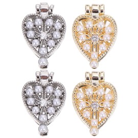 Baluue 4pcs Heart Shaped Nail Art Zircon for Manicure Decoration Design for Women Nail Art for Home and Salon Use