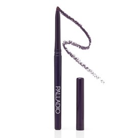 Palladio Delineador de Ojos Retráctil Resistente al Agua, Color Enriquecido Pigmentado y Lápiz de Ojos Cremoso, Fácil de Deslizar y Girar, Aplicación Duradera a Prueba de Manchas, EXOTIC PLUM