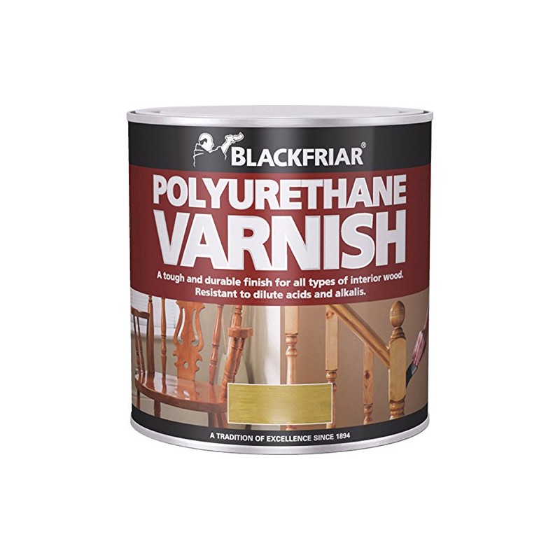Blackfriar BKFPCMV500 Polyurethane Varnish P101, 500 ml, Clear Matt