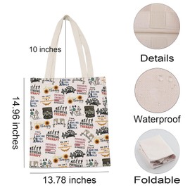 LEVLO Physical Therapy In Progress Tote Bag Physical Therapist Shopping Bag for PT OT Medical Healthcare Worker, I'm Winging It, Medium
