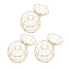 MERRYHAPY 3pcs Decorative Bird Feeder Outdoor Suet Feeder Balls Basket Hanging Bird for Garden