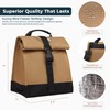 SUNNY BIRD Insulated Lunch Bag Rolltop Lunch Box Tote Bag