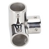 3 Way Corner Tee Joint 316 Stainless Steel Mirror Polished