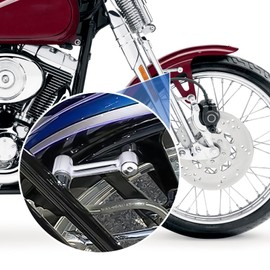 Mofun Chrome Front Fender Mount Kit Compatible with Harley Softail Springer Model 1993-2006