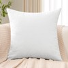 JOTOM Chenille Cushion Covers 50x50 cm Soft White Decorative Throw