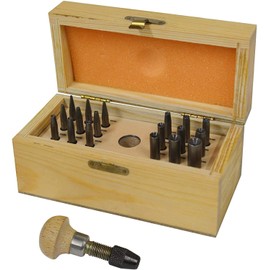 18 Piece Stone Setting Prong Pushing Punch Concave Burnisher Set Jewelry Making Kit Tool
