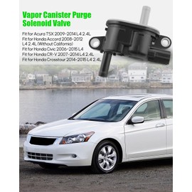 Vapor Canister Purge Solenoid Valve Fit for Acura TSX 2009-2014, Fit for Honda Accord 2008-2012/Civic 2006-2015/CR-V 2007-2014/Crosstour 2014 2015,136200-7020, 36162-RRA-A01