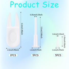 BOHUIZ 12 Pcs Exercise Ball Plug Replacement Kit, Yoga Ball Fitness Exercise Ball Air Stopper Plug Pin Adapter Kit, Inflatable Plug Replacement for Fitness Exercise Ball Inflatable Bed Pool