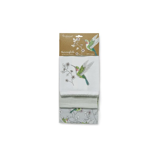Cooksmart British Designed Pack of 3 Tea Towels | Luxury