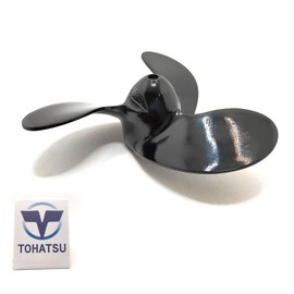 Tohatsu 3F0B64512-0 6 Inch Aluminum Propeller for 2 Hp 2.5 Hp 3.5 Hp Genuine Parts 2 ST/4 STR