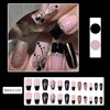 FIEONCIY Press on Nails Square Medium Length Glossy Full Cover
