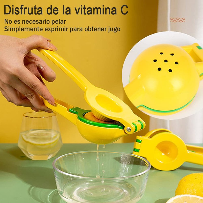 Exprimidor de Limones, 2 en 1 Manual Lemon Squeezer, Exprimidor
