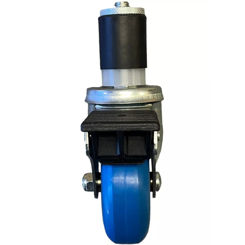 HYW Products Polyurethane 3-1/2" Total Lock Caster Threaded Stem 1.5" Expandable