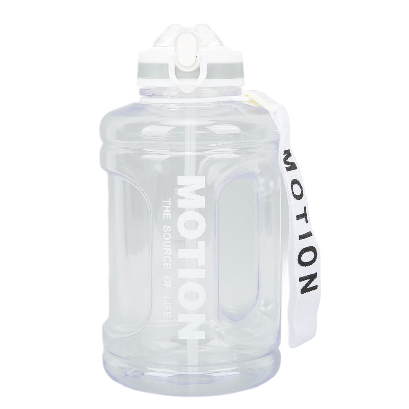 1500ml Large Capacity Sports Water Bottle Portable Scale Marking Poping