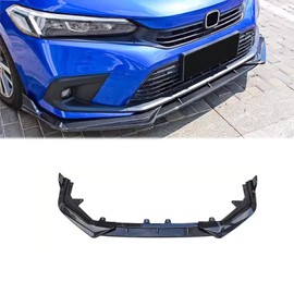 Hyorabyn Front Bumper Lip Compatible with Honda Civic 11th Gen 2022 2023 2024 2025 4-Door Sedan & Hatchback PP Front Lip Lower Chin Spoiler Splitter 3PCS Carbon Fiber Color