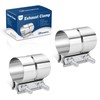2.25 Inch Exhaust Clamp, 2 1/4'' Lap Joint Band Clamp