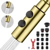 TIORIY Kitchen Faucet Head Replacement Metal, Pull Down Spray Head
