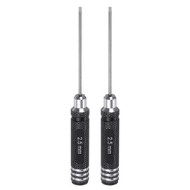sourcing map 2pcs RC Hex Screwdriver 2.5mm Hexagon Screwdrivers Wrench RC Hex Driver Repair Tool for RC Models Car Helicopter Boat