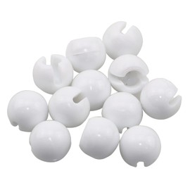 MEETOOT 12pcs Bead Chain Crimp Stop for Roller Shades, Applicable Bead Diameter 4mm, Plastic Clear Beaded Chain Stop for Beaded Chain