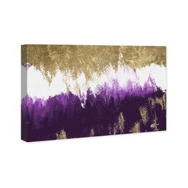The Oliver Gal Artist Co. Modern 24 in x 36 in, Adore Amethyst, Canvas Wall Art, Office, Gold