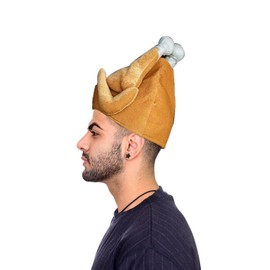 2 PCS Thanksgiving Turkey Hat for Kids Adults Roasted Turkey Hats Christmas Party Funny Accessories (Chef)