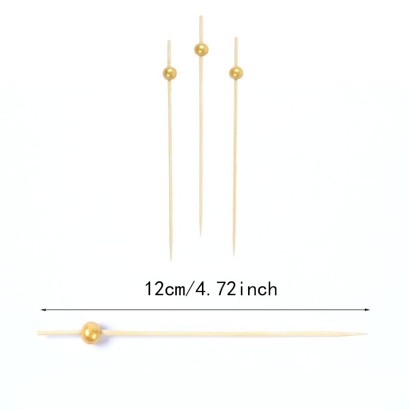 200 Pcs Cocktail Picks,4.7 Inch Fancy Toothpicks,Disco Ball Decorative Toothpicks