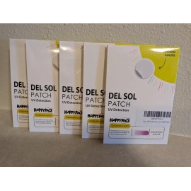 Del Sol 5 Packs 36 Patches Each Sunscreen UV Detection Sticker Sunburn 180 Total
