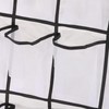 Large Hanging Shoe Organizer, 24 White Mesh Pockets Over the