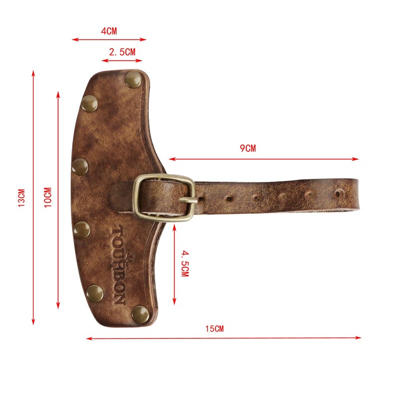 Tourbn TOURBON Classical Thick Leather Axe Blade Cover Sheath Leather