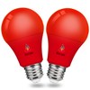 Baczao Red Light Bulb, 9W (60W Equivalent), E26 Base LED