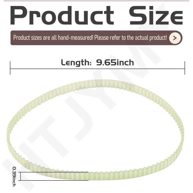 Meat Slicers Replacement Belt Compatible with Cooks 2113, SENSIO 22014,
