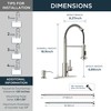 FORIOUS Touchless Kitchen Faucet with Soap Dispenser, Motion Sensor Activated