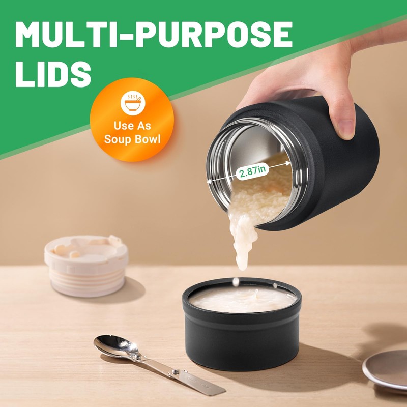 Charcy 17oz Thermo for Hot Food, Soup Thermo Food Container