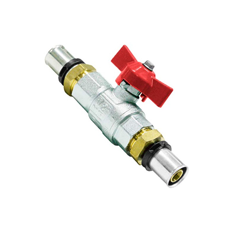 Pipetec Press Ball Valve 2 (Heating), Certified According to German