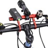 Fkereg Bicycle Handlebar Extender, 20cm Double Clamp Mount Handle Bar