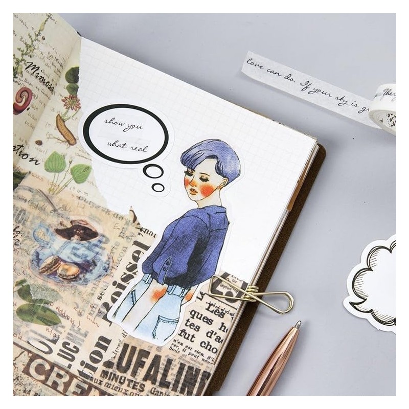 Flake Seals, Bubble/Schedule, Notebook, Album, Decor, Letter, Calendar, Set of