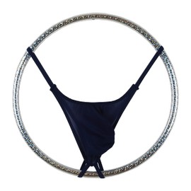 Maiclaice Tanga Ropa Interior de Seda de Hielo para Hombre, Azul Marino, Large