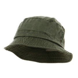 Mega Cap Washed Hats-Olive W12S41E (2XL-3XL)