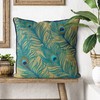 Kelly Stevens-McLaughlan, Peacock with Doodle Tail on Gold Cushion /