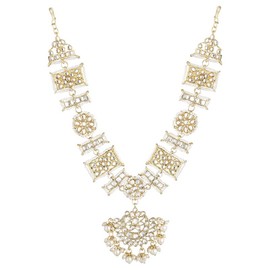 Aheli Indian Traditional Bollywood Kundan Studded Maang Tikka Matha Patti Gift for Women Jewelry