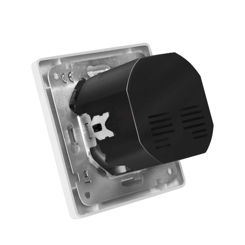 LogiLink PA0253 Flush-Mounted Socket, Protective Contact (1x CEE 7/3), 1x