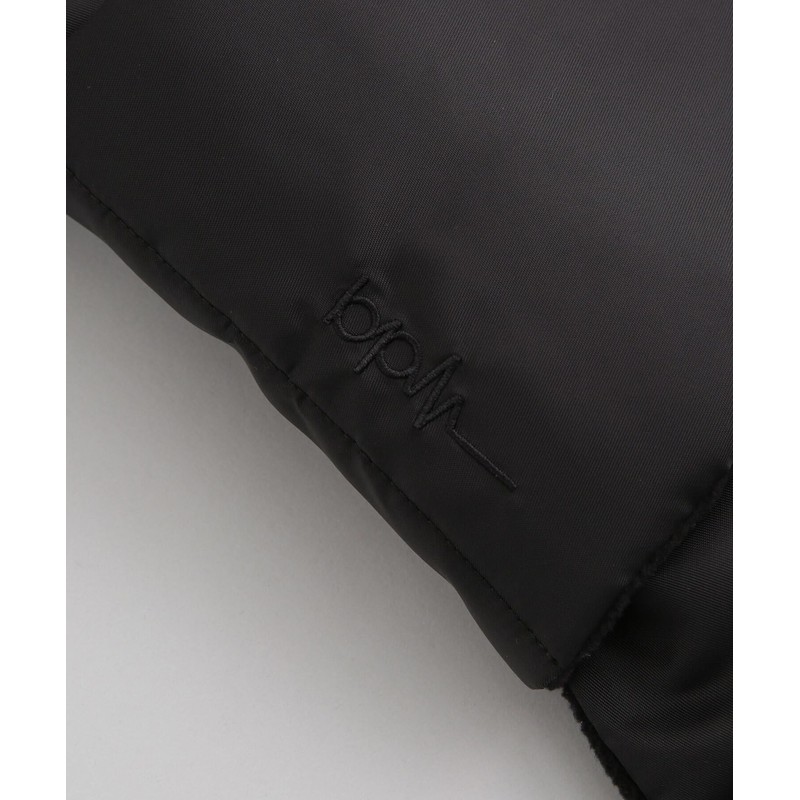 Nano Universe Quilted Muffler with Padded, Black