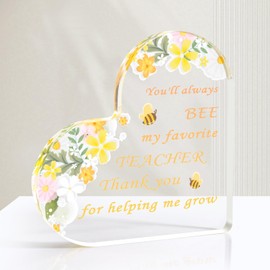 Teacher Appreciation Gifts End of Year Best Teacher Gift for Women Acrylic Puzzle Bee Gifts for Teachers Thank You for Teacher Retirement