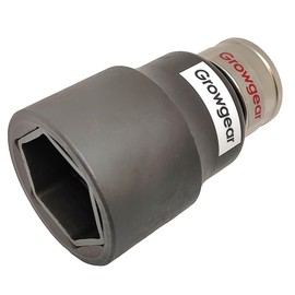 [GROWGEAR] Impact Socket, Strong to Hit, No Pins Required, 1 Piece 32 x 36 Double Socket, 3236 for Impact Wrench, 70% Nut Hanging, Eliminates the "Trouble" of Pin Replacement