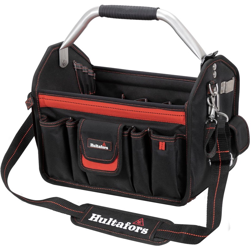 Hultafors Work Gear HT5587 Open-Top Tool Carrier, 32 Pockets, Heavy