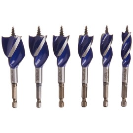 Irwin Tools IRWIN SPEEDBOR Drill Bit Set for Wood, 4-Inch, 6-Piece (1877239)