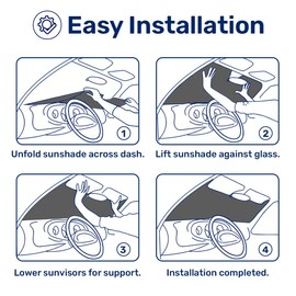 GENANY Funny Big Green Guy Windshield Sun Shade for Car SUV Truck (55x30 Inches), Sun Shade Windshield, Shades for Front Windows, Sunshade for Car Windshield, Protector Blocks UV